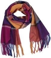 🧣 wander agio winter kids scarf: warm shawls, plaid scarves for women & children logo