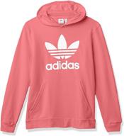 👕 stylish and cozy: adidas originals kid's big boy's trefoil hoodie logo