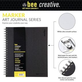 img 2 attached to 📓 Креативный блокнот "Bee Paper Company BEE-20005" для маркеров, 8-1/2" x 11