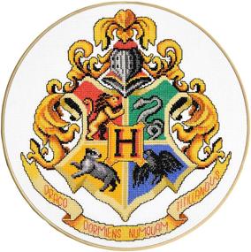 img 4 attached to Create Your Own Hogwarts Crest: Personalized.Design Counted Cross Stitch Kit - Craft with School of Witchcraft and Wizardry Symbol Pattern