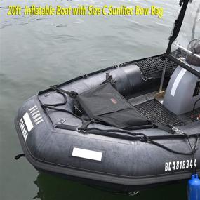 img 1 attached to 🚤 Сумка Seamax Sunlitec для багажа на носу: эффективная и отражающая линия для надувных лодок.