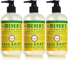 img 4 attached to 🌼 Mrs. Meyer's Honeysuckle Liquid Hand Soap: Cruelty-Free, Biodegradable Formula Infused with Essential Oils - 12.5 oz (Pack of 3)