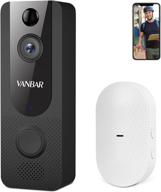 🔔 wireless video doorbell camera, vanbar smart wi-fi doorbell with motion detector for home security, 1080p, 2-way audio, 166° wide angle, night vision, ip65, chime, free cloud storage - latest 2021 version logo