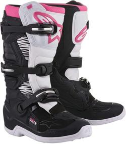 img 4 attached to Ботинки Alpinestars Unisex-Adult Tech 3 Stella в черном/белом/розовом цвете - Найдите свой идеальный размер!