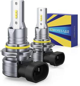 img 4 attached to HONCS 9006 LED Headlight Bulbs, Wireless 300% Brighter HB4 Low Beam/Fog Lights, 6500K Cool White LED Conversion Kit