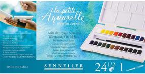 img 1 attached to 🎨 Sennelier La Petite Aquarelle Watercolor Sets - 24-Color Half Pan Set, Multicolor: A Stunning Range of Vibrant Watercolors