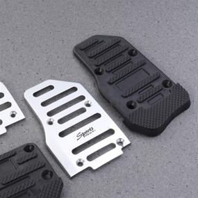 img 1 attached to 🚗 BESPORTBLE 2pcs Anti-Skid Car Foot Pedals: Brake Accelerator Gas Clutch Treadle Cover Replacement for Automatic Car Supplies – Silver