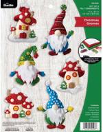 рождественские украшения с аппликацией bucilla gnomes логотип