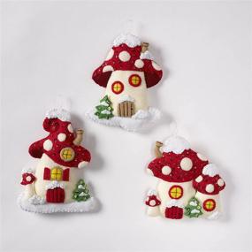 img 1 attached to Bucilla Gnomes Applique Christmas Ornaments