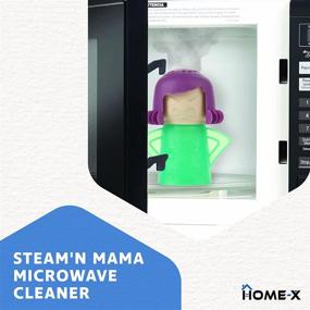 img 3 attached to 🧼 Home-X Steam'n Mama Microwave Steam Cleaner: A Practical and Enjoyable Angry Mom Kitchen Cleaning Tool, Simplifying Microwave Cleaning Process
