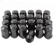 🔩 high-quality set of 24 black 1/2 lug nuts for secure wheel attachment – ideal for car enthusiasts logo