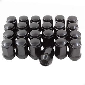 img 4 attached to 🔩 High-Quality Set of 24 Black 1/2 Lug Nuts for Secure Wheel Attachment – Ideal for Car Enthusiasts