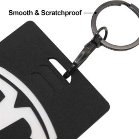 img 2 attached to Coolsport Car Key Card Holder for Tesla Model 3 - Silicone Protector Cover & Keychain (Black)