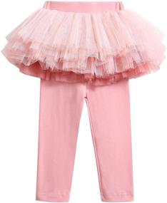 img 3 attached to 👖 LX7 Toddler Footless Culotte Leggings for Girls - Optimized Clothing for Little Fashionistas