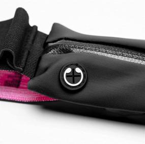 img 1 attached to 🏃 NoXcuses Running Belt - No-Bounce Waist Pack for Runners with Two Pockets - Sport Pouch Compatible with iPhone 6, 7, 8-Plus, X - Ideal for Athletes (Black)