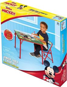 img 2 attached to 🐭 Disney Junior 45704 Mickey Kids Table & Chair Set for Toddlers Ages 2-5 Years, 20x20 Inches