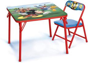 img 3 attached to 🐭 Disney Junior 45704 Mickey Kids Table & Chair Set for Toddlers Ages 2-5 Years, 20x20 Inches