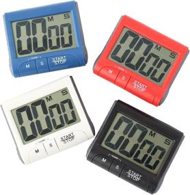 img 3 attached to ⏳ LCD Timer with Stand: White Electronic Countdown Alarm Kitchen Timer with Magnet