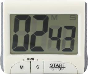 img 4 attached to ⏳ LCD Timer with Stand: White Electronic Countdown Alarm Kitchen Timer with Magnet