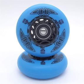 img 3 attached to 🛹 Zenhausern Trade RipStik Wheels 76mm 2 PCS, Ripsurf Wheels 90A Ripstick DLX Caster Board Replacement Wheel Set with ABEC-9 Pre-Installed Bearings