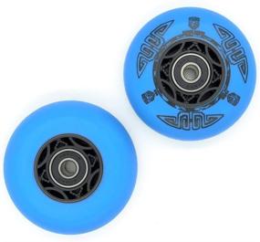 img 1 attached to 🛹 Zenhausern Trade RipStik Wheels 76mm 2 PCS, Ripsurf Wheels 90A Ripstick DLX Caster Board Replacement Wheel Set with ABEC-9 Pre-Installed Bearings