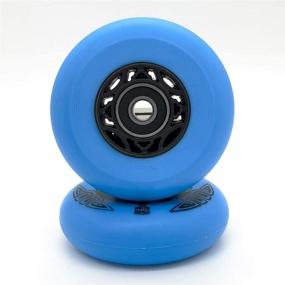 img 2 attached to 🛹 Zenhausern Trade RipStik Wheels 76mm 2 PCS, Ripsurf Wheels 90A Ripstick DLX Caster Board Replacement Wheel Set with ABEC-9 Pre-Installed Bearings