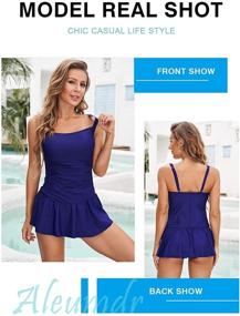 img 3 attached to Aleumdr Swimdress Slimming Swimsuits Swimwear