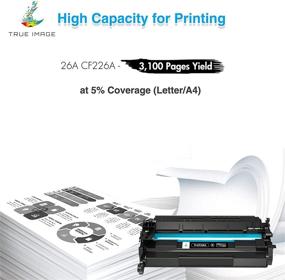 img 2 attached to 🖨️ TRUE IMAGE Compatible HP 26A CF226A 26X CF226X Toner Cartridge Replacement for Laser Jet M402n M402dn M426 M402d M402dw Printer Ink (Black, 2-Pack)