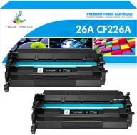 🖨️ true image compatible hp 26a cf226a 26x cf226x toner cartridge replacement for laser jet m402n m402dn m426 m402d m402dw printer ink (black, 2-pack) logo