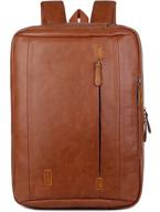 🎒 versatile leather backpack briefcase for outdoor adventures logo