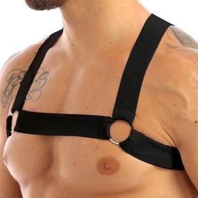 img 3 attached to 👔 Yihuimin Adjustable Leather Shoulder Belt - Essential Men's Clubwear Accessory