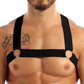 img 4 attached to 👔 Yihuimin Adjustable Leather Shoulder Belt - Essential Men's Clubwear Accessory