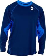 🏊 scubapro men's eco long sleeve rash guard: ultimate protection and sustainability in style logo