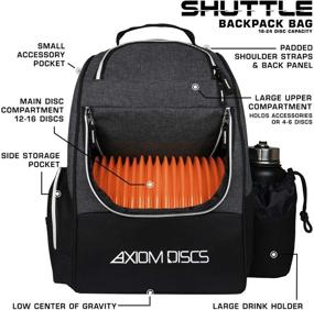 img 3 attached to Optimize Your Search: Axiom Discs Backpack Shuttle Bag - Choose from a Variety of Vibrant Colors!