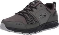 skechers mens escape plan black men's shoes and athletic logo