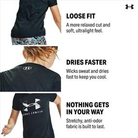 img 3 attached to Under Armour Training Workout T Shirt Girls' Clothing for Active