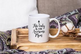 img 1 attached to 🎁 Awesome Mom Funny Coffee Mug - Top Christmas Gifts for Mom, Women - Unique Xmas Mom Gift from Daughter, Son, Kids, Husband - Cool Birthday Present Idea for New Mother, Wife, Her - Fun Novelty Cup