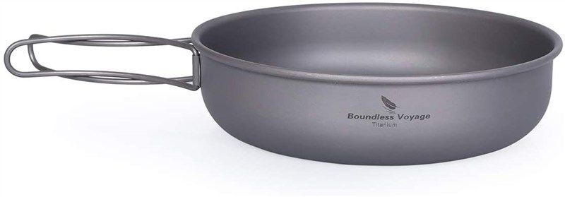 Titanium Frying Pan Camping, Titanium Tableware Boundless