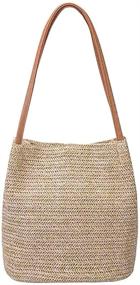 img 4 attached to 👜 Aphoraeny Summer Women's Handbags & Wallets: Stylish Handbag Shoulder Bucket Collection