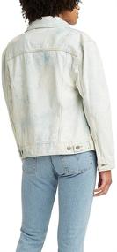 img 2 attached to Levis Ex Boyfriend Trucker Jackets Concrete Women's Clothing for Coats, Jackets & Vests