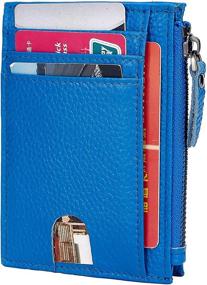 img 3 attached to 👜 Genuine ANBENEED SFSZ Blue Wristlet: Stylish Women's Handbags & Wallets with Blocking Feature