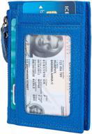 👜 genuine anbeneed sfsz blue wristlet: stylish women's handbags & wallets with blocking feature logo