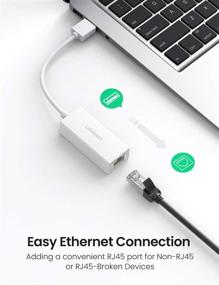 img 3 attached to 🔌 UGREEN USB 2.0 Ethernet Adapter | 10/100 Network RJ45 LAN Wired Adapter | Compatible with Nintendo Switch, Wii, Wii U, MacBook, Chromebook, Windows, Mac OS, Surface, Linux | ASIX AX88772 Chipset | White