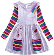 🌈 stunning rainbow dresses: juxinsu butterfly 81035 fuchsia girls' clothing for dresses logo