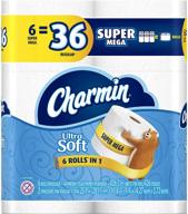 🧻 charmin ultra soft toilet paper, super mega rolls - pack of 6 logo
