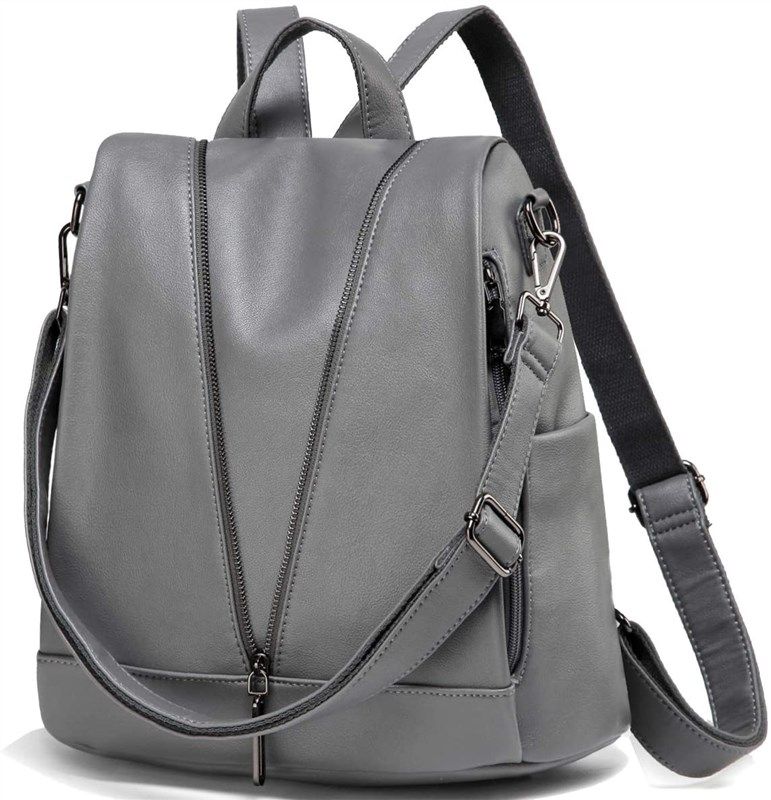 backpack kasqo anti theft leather rucksack 로고