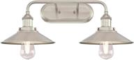 westinghouse 6336300 two light fixture brushed logo