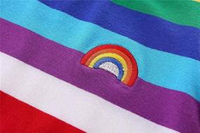 img 1 attached to 🌈 Mud Kingdom Boys T-Shirts: Vibrant Rainbow Stripe Design for Stylish Kids