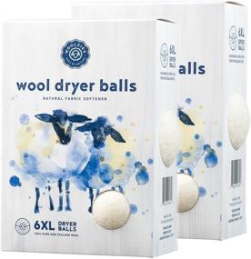 img 2 attached to 🧺 Woolzies Wool Dryer Balls: 6 XL Natural Fabric Softener Balls - Pack of 2