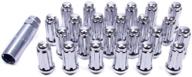 🦍 gorilla automotive 26104ht duplex acorn chrome lug kit (14mm x 2.0 thread size) - pack of 24, small diameter logo